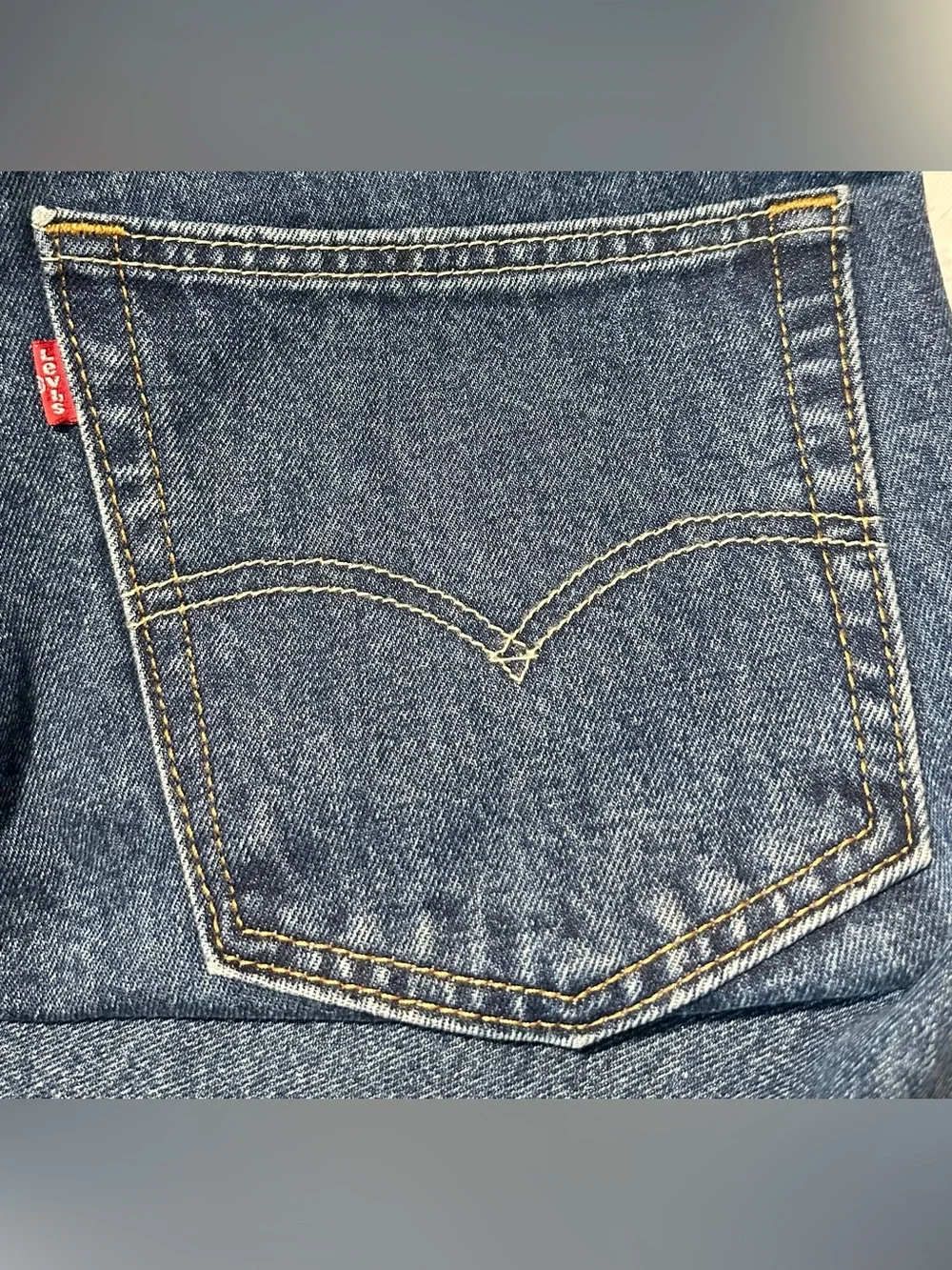 Levi's Men's Straight Jeans in Dark Blue Denim 36X32